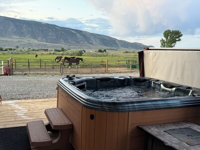 Charming Dog Friendly 2-bedroom house with WiFi, hot tub, and fenced for pets!