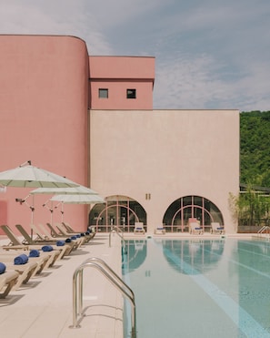 Indoor pool, seasonal outdoor pool