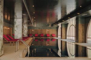 Indoor pool, seasonal outdoor pool