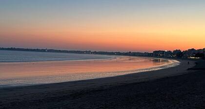 5 min de la plage (15 min Ă pieds). Maison 9 couchages, jardin 200 m2, au calme