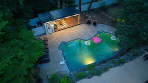 A heated pool