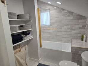 Shower, hair dryer, towels, soap - Luxury 1-bedroom condo in fabulous Denver with WiFi, AC (Denver)