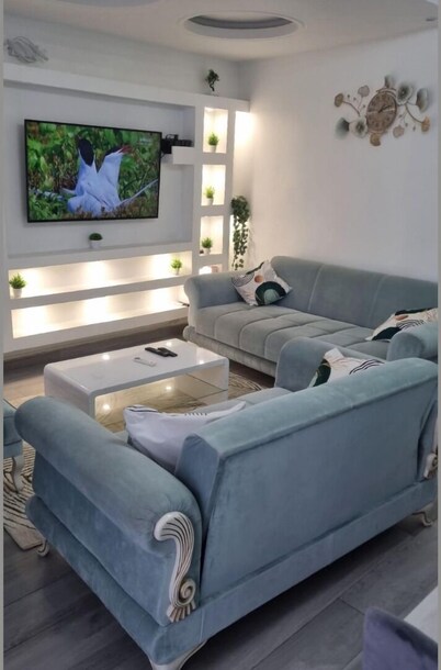 Bright and modern 2 bedroom "Sky" apartment in New Deido, Douala