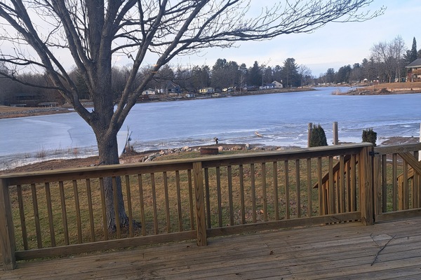 view from the patio and living room