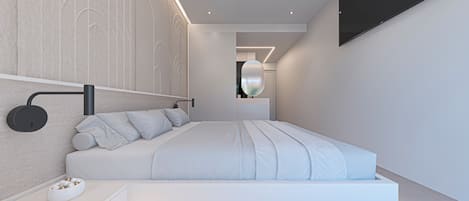 Deluxe double room-mountain view | 1 多间卧室、防过敏的被褥、笔记本电脑工作区、免费婴儿床