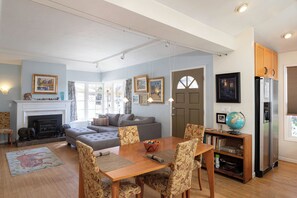 TV, fireplace - 262 Capistrano, Shell Beach Monthly Only (Shell Beach)