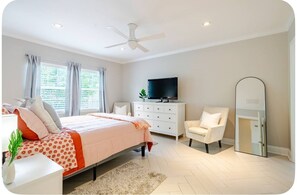 3 chambres, fer et planche à repasser, accès au Wi-Fi (inclus)