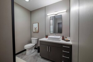 Shower, hair dryer, towels, soap - Stylish "Carousel City" Loft Binghamton, NY (Vestal)