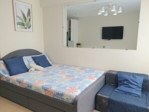 1 chambre, fer et planche à repasser, Wi-Fi, draps fournis