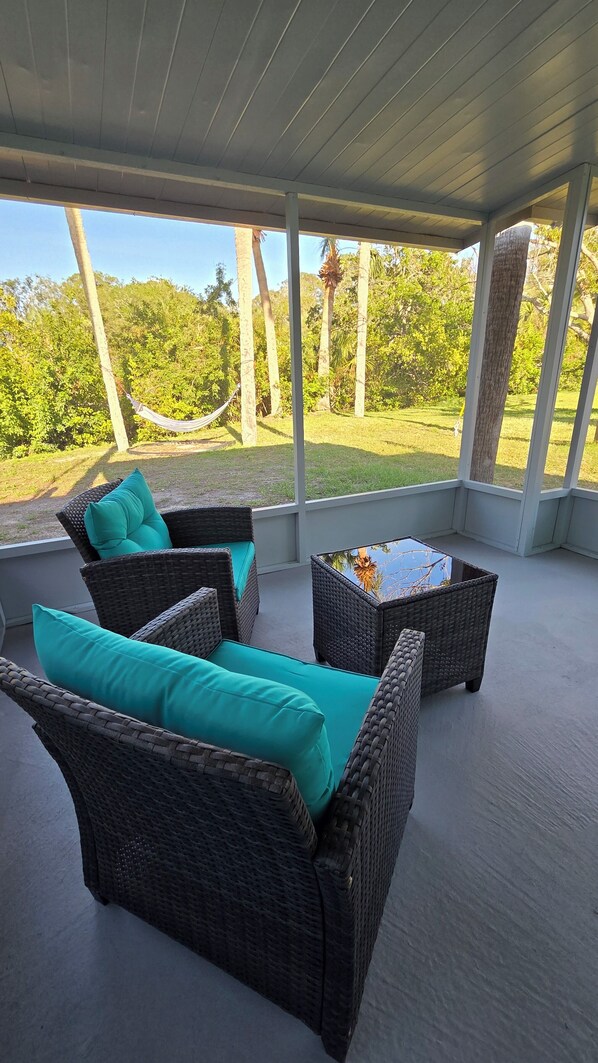 Terrace/patio - Great accomodation within walking distance of Port Richey atractions. (Port Richey)