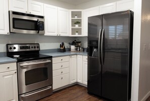 Microwave, oven, stovetop, dishwasher