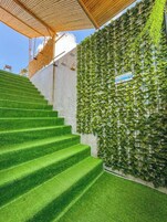 Deluxe Double Room, Beach View | Terrace/patio