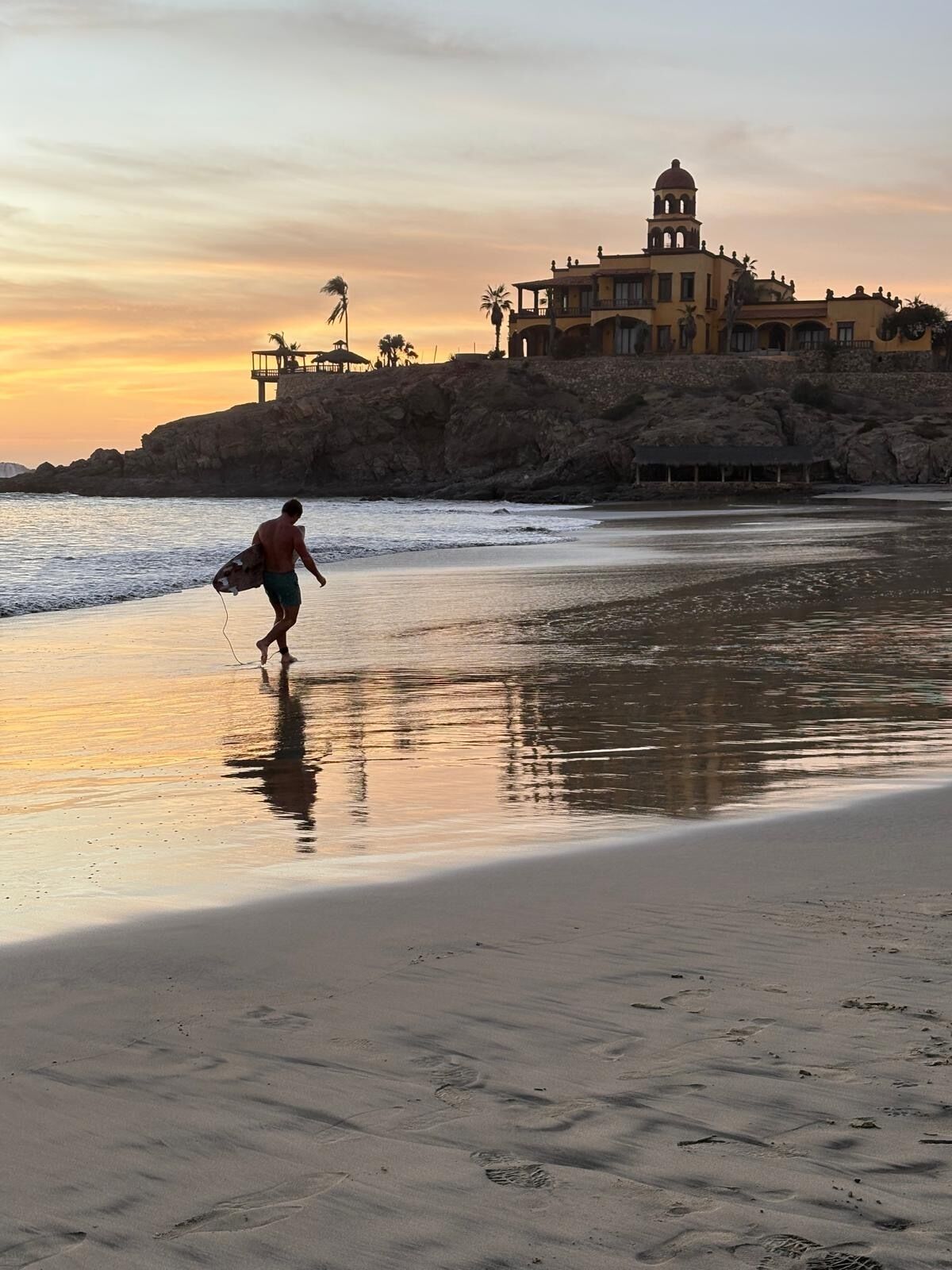 On the beach, beach towels