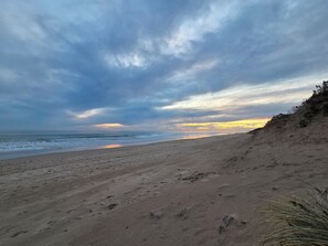 Vlak bij het strand