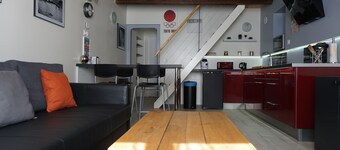 Charming modern duplex with parking, fitted kitchen 30 min from Nancy