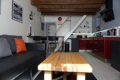 Charming modern duplex with parking, fitted kitchen 30 min from Nancy