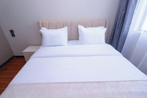1 chambre, coffres-forts dans les chambres, fer et planche à repasser