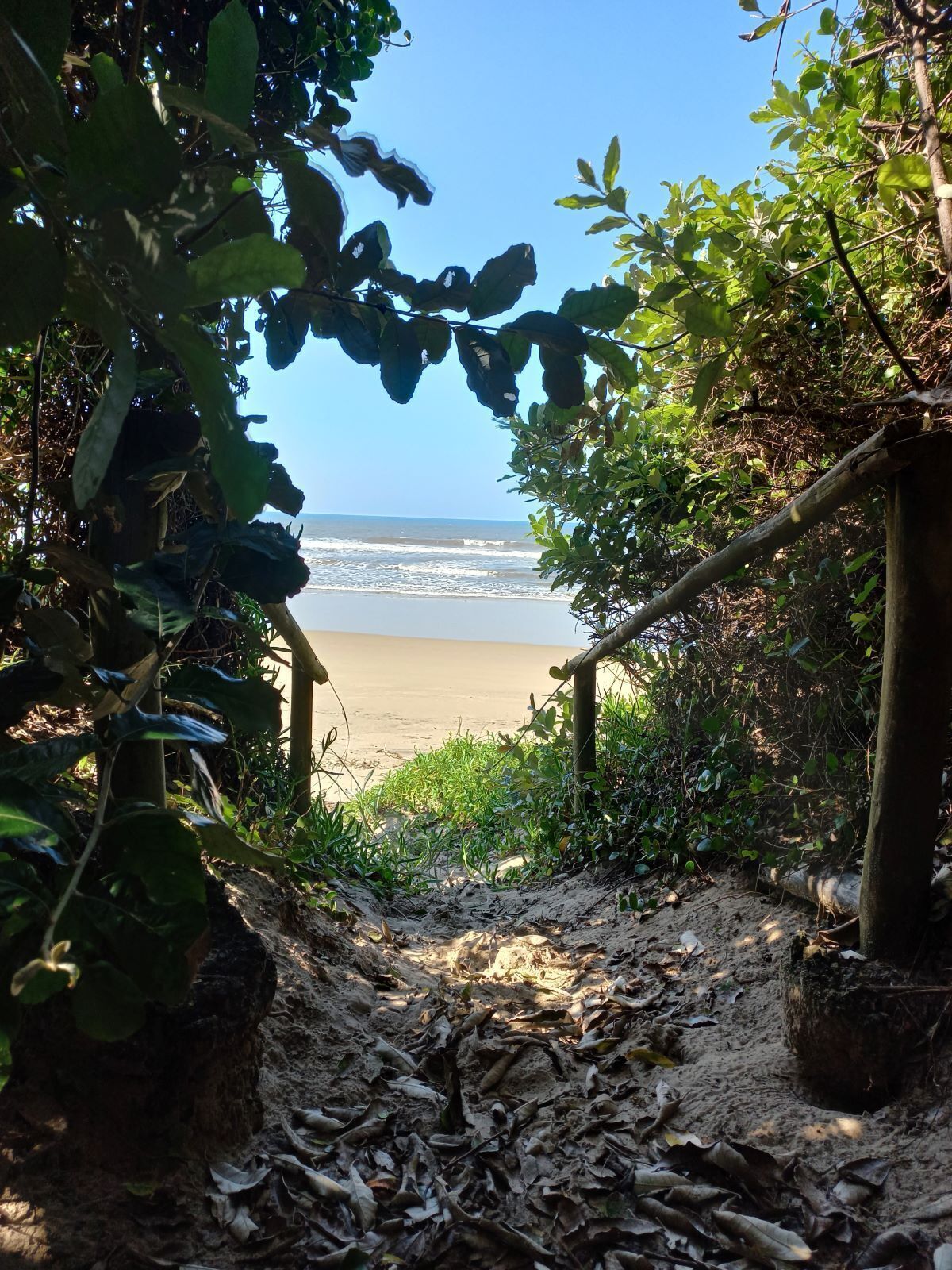 Private beach, white sand