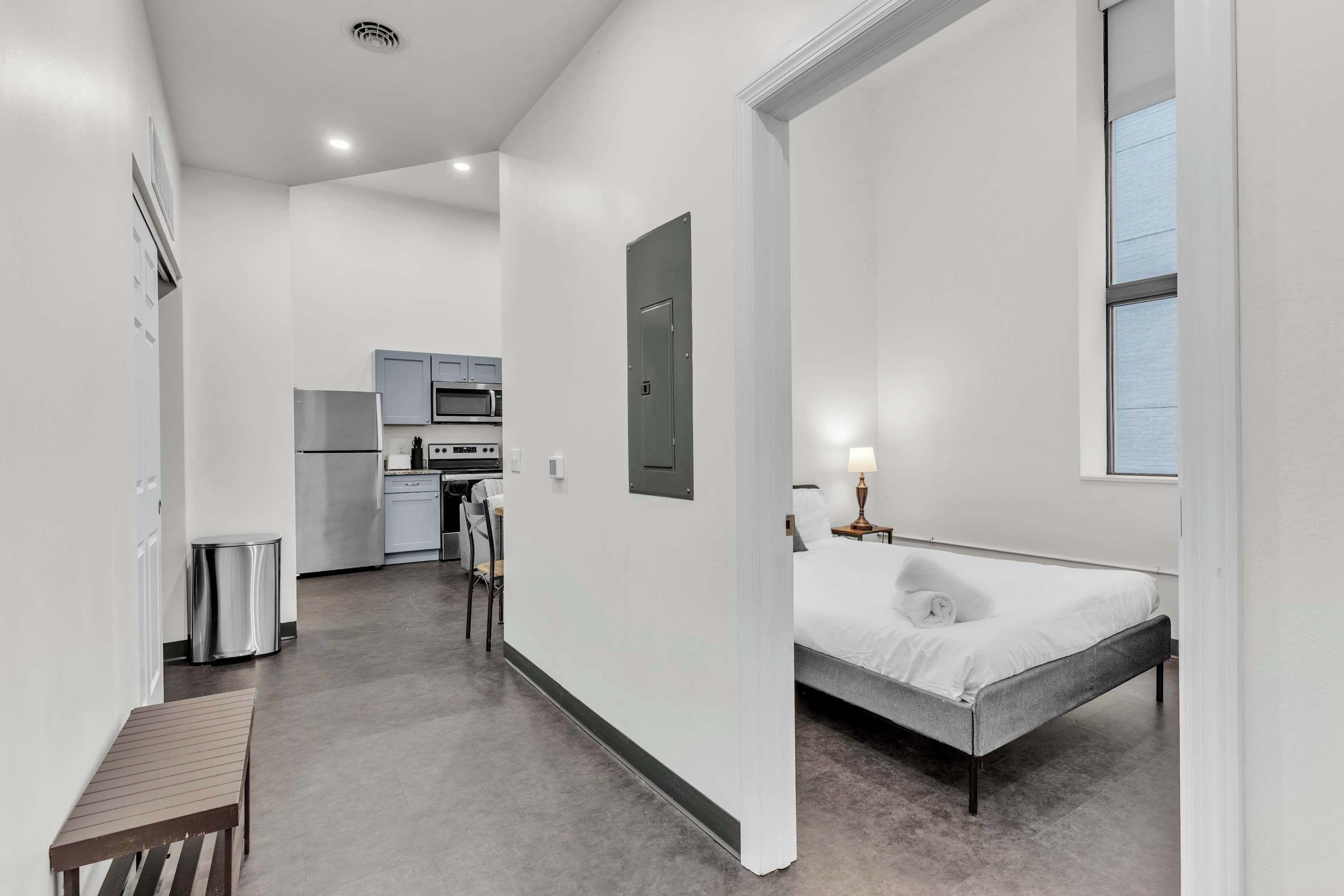 1 soverom, strykejern/-brett, wi-fi og sengetøy