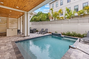 A heated pool