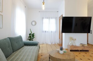 TV connectée, cheminée