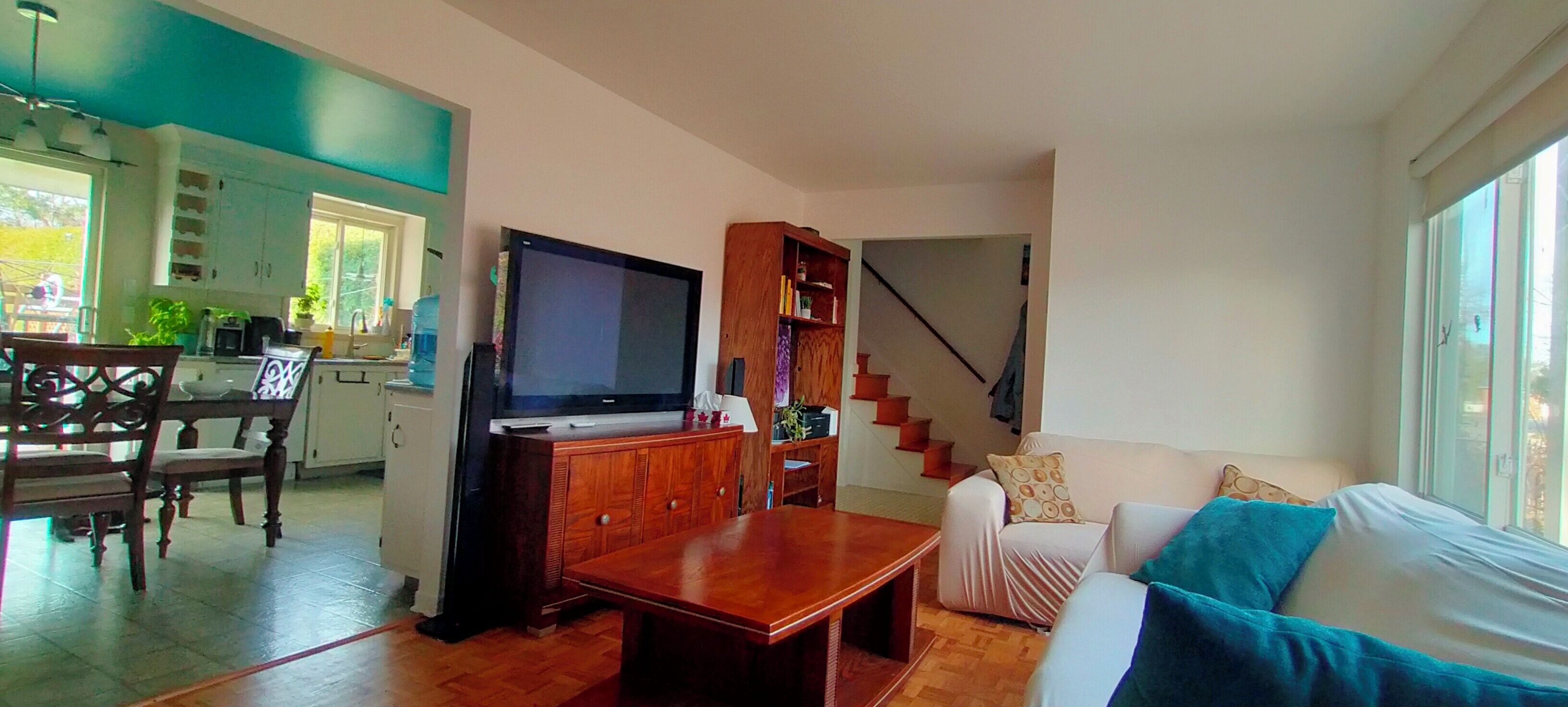 Smart TV, DVD player, books, stereo