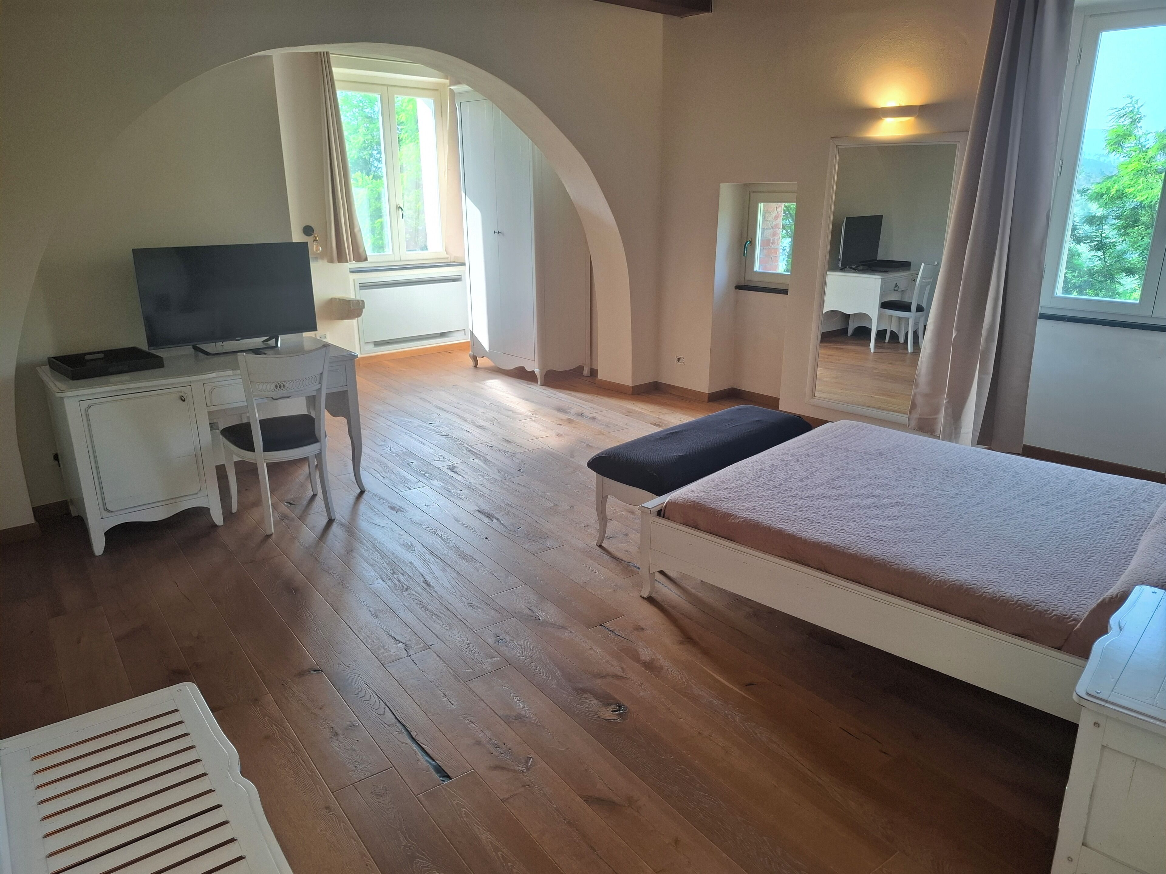 Camera Deluxe con letto matrimoniale o 2 letti singoli, vista giardino | Una cassaforte in camera, Wi-Fi gratuito