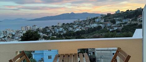 Deluxe Double Room, Sea View | Terrace/patio