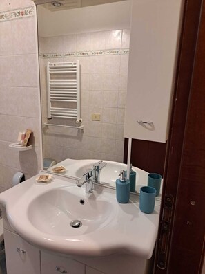 Sèche-cheveux, bidet, serviettes fournies, savon