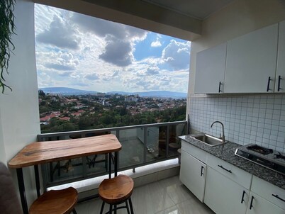 Chic studio in tranquil Kigali with WiFi, centrally located, and cozy.