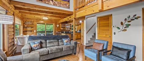 Smart TV, fireplace, video games