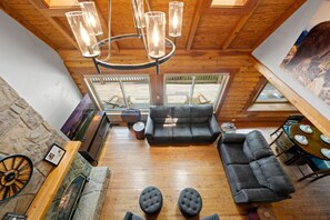 Smart TV, fireplace, video games