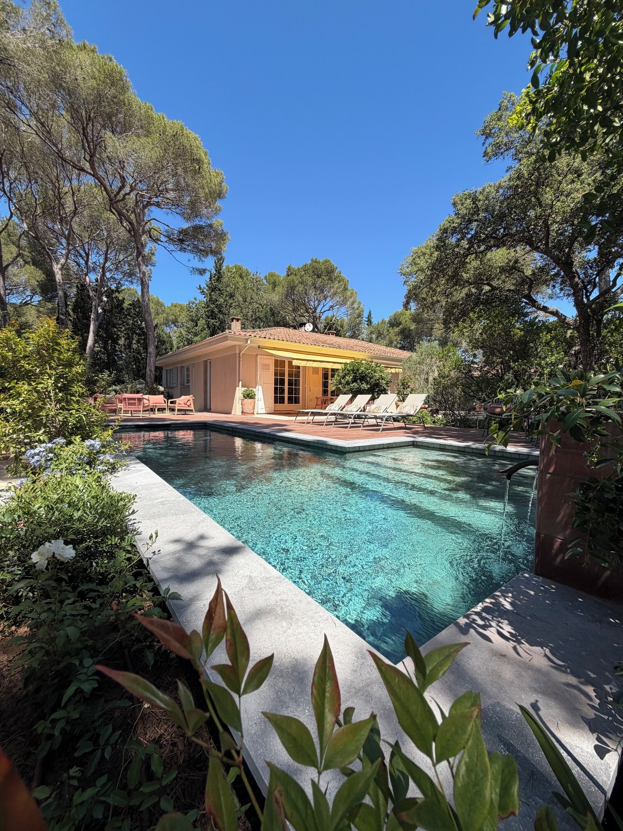 A heated pool