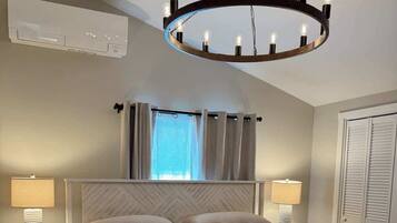 2 bedrooms, travel crib, WiFi, bed sheets