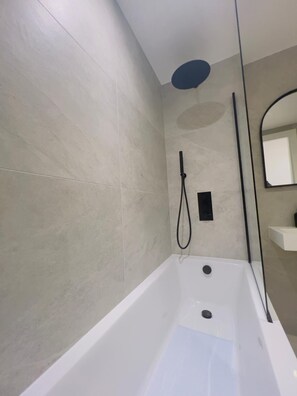 Eco-friendly toiletries, hair dryer, towels, soap