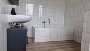 Hair dryer, towels
