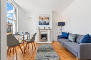 TV connectée, cheminée