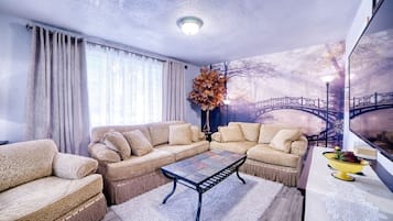 TV connectée, cheminée