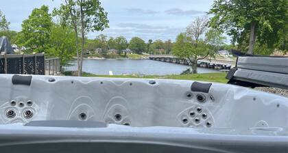 Luxury Lakefront 6-Bed Home in Norton Shores with Pool, Hot Tub, Video Games