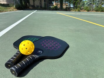 Full pickleball court with rackets/balls provided!