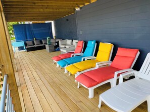 Terrace/patio - Luxury Lakefront home with 42’ dock (Rocky Mount)