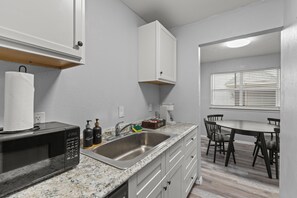 Microwave, oven, stovetop, dishwasher