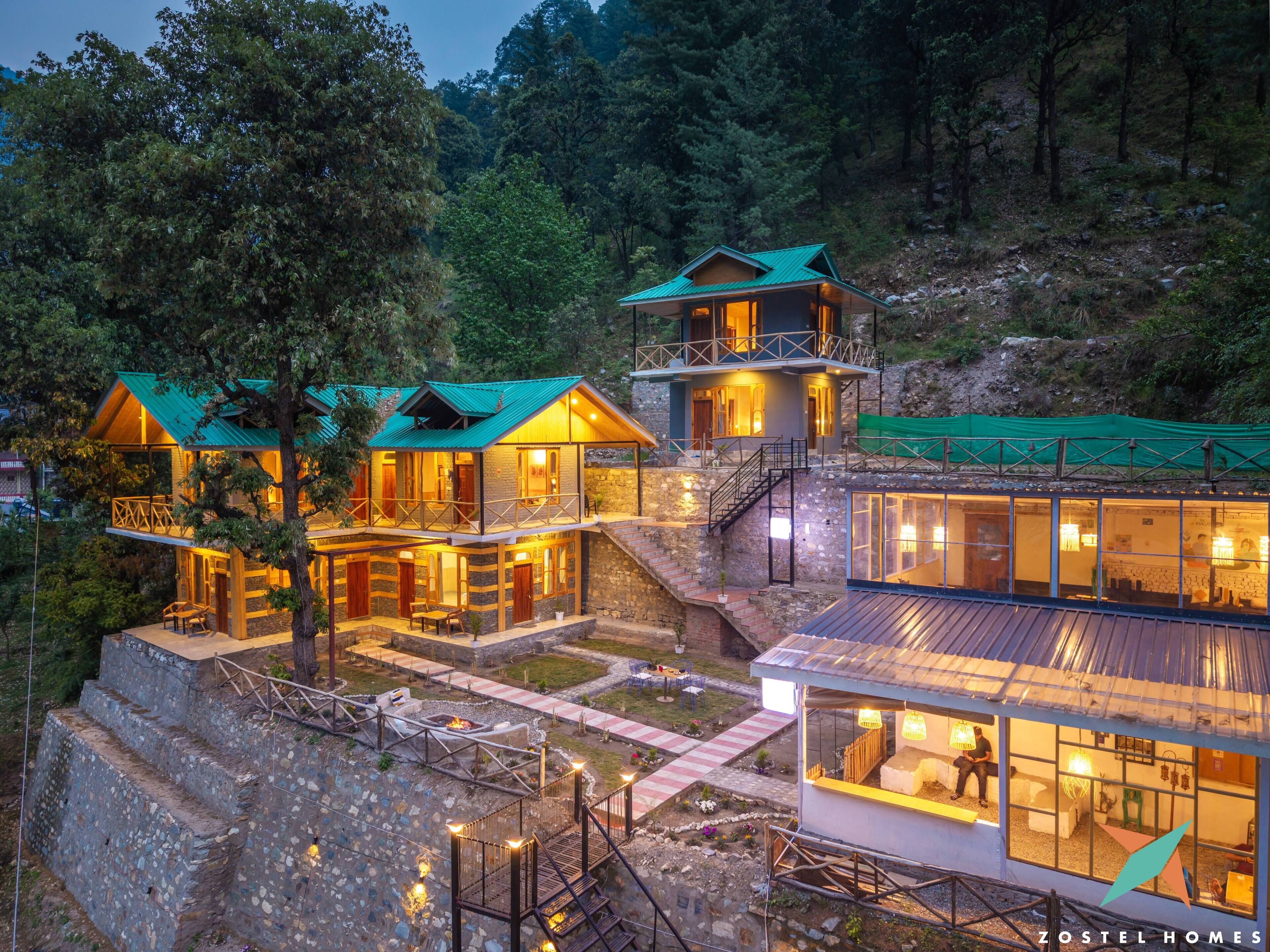 Overnatningsstedets facade