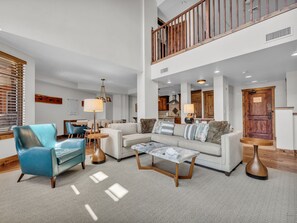 TV, fireplace, offices