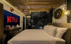 Luksus-dobbeltværelse - balkon - byudsigt | Premium-sengetøj, Select Comfort-senge, minibar, gratis Wi-Fi