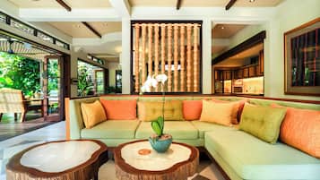 Three Bedroom Villa with Executive Studio as Bedroom | Living area | Flat-screen TV