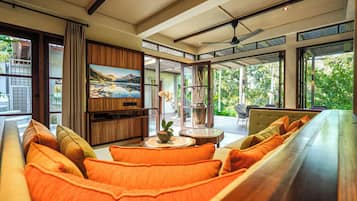 Three Bedroom Villa with Executive Studio as Bedroom | Living area | Flat-screen TV