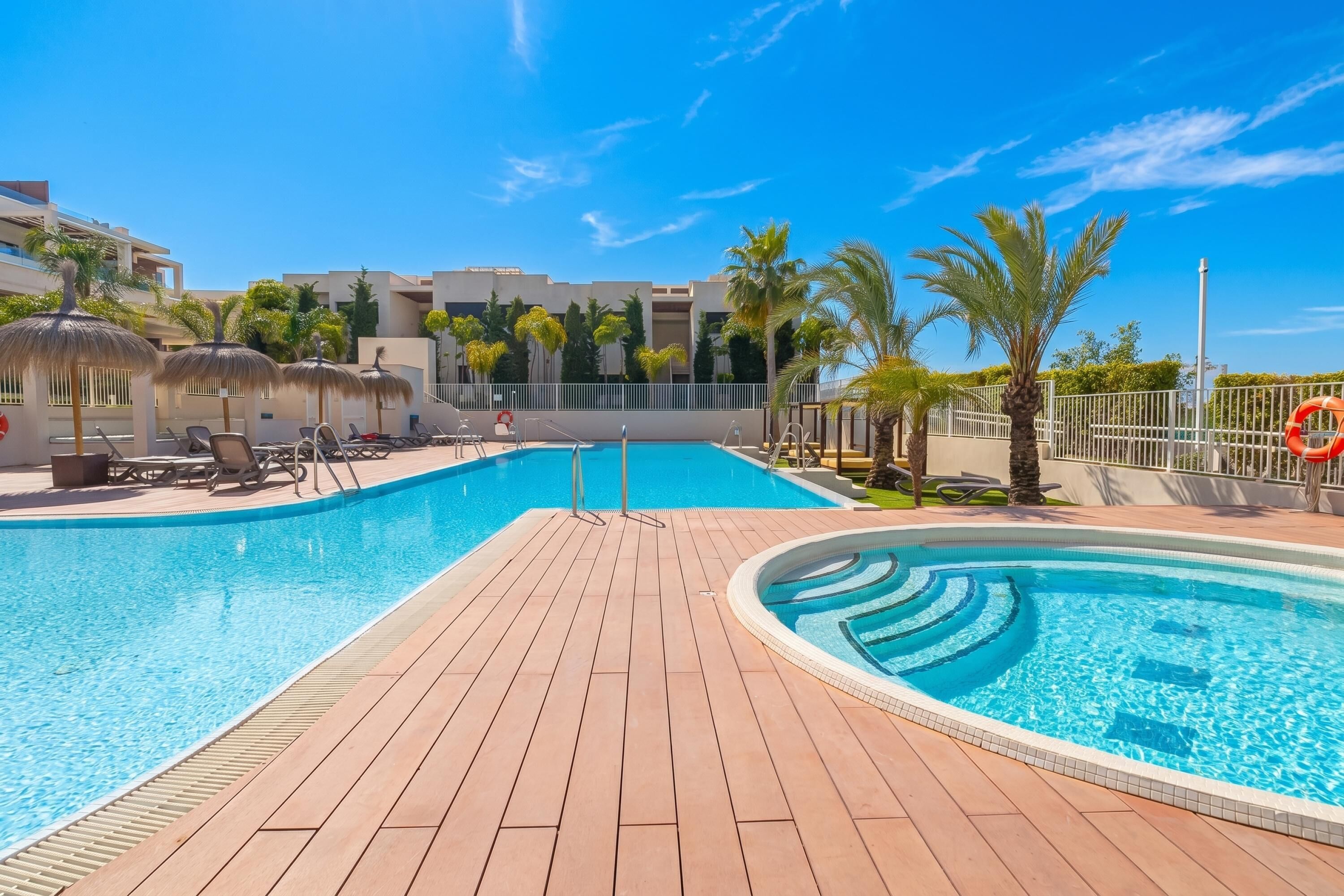Family Apartment, Multiple Bedrooms, 2 Bathrooms (Luxury Jardinana Lotus 700m To Beach) | Pool