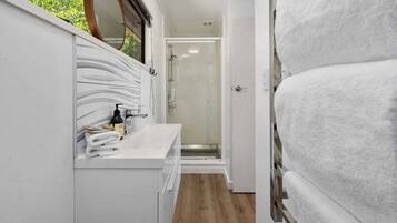 Hair dryer, towels