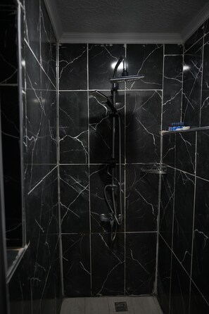 Economy Triple Room | Bathroom | Shower, rainfall showerhead, free toiletries, hair dryer - BDK HOTEL (Istanbul)